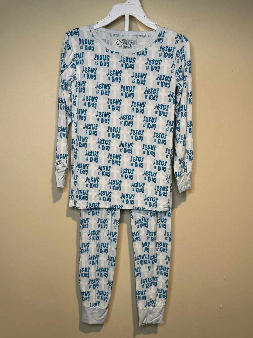 Holy Pals Jesus is King Bamboo pajama set toddler size 4